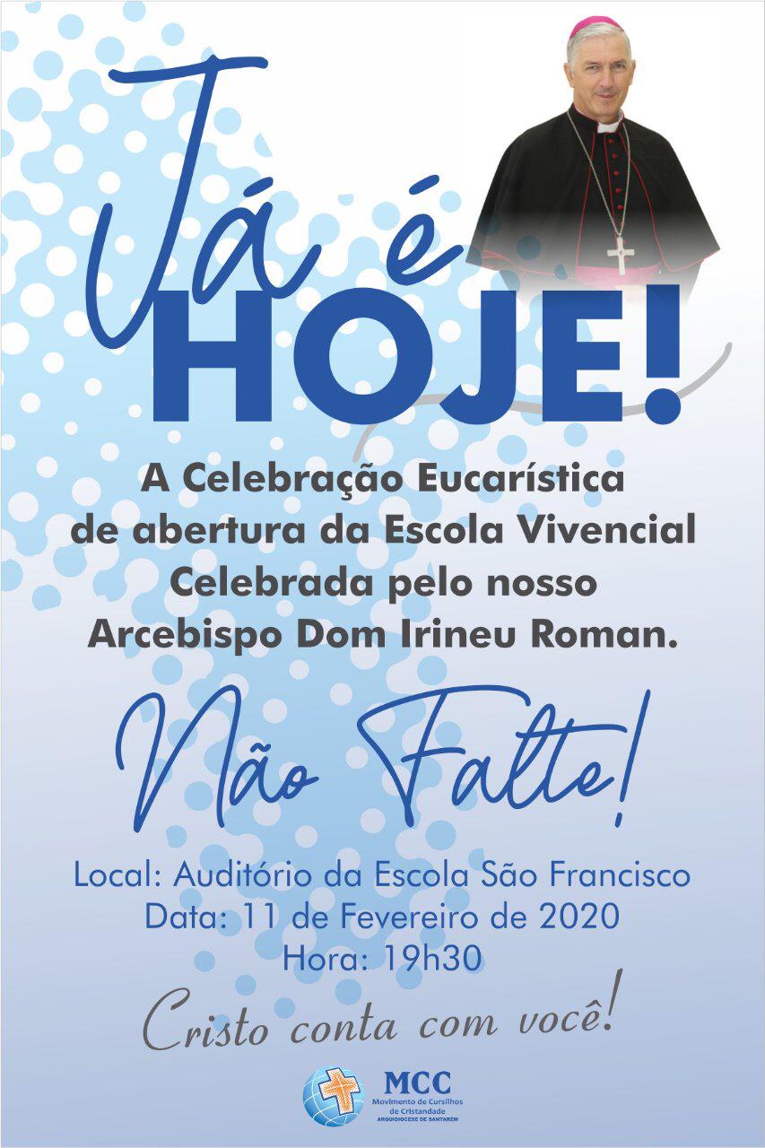 Leia mais sobre o artigo Celebração Eucarística de abertura da Escola Vivencial Celebrada pelo nosso Arcebispo Dom Irineu Roman – 11/02/2020